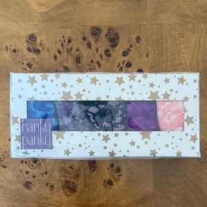 Hanky Panky Lace Thong Set - Blue, Teal, Purple, Pink, Gray